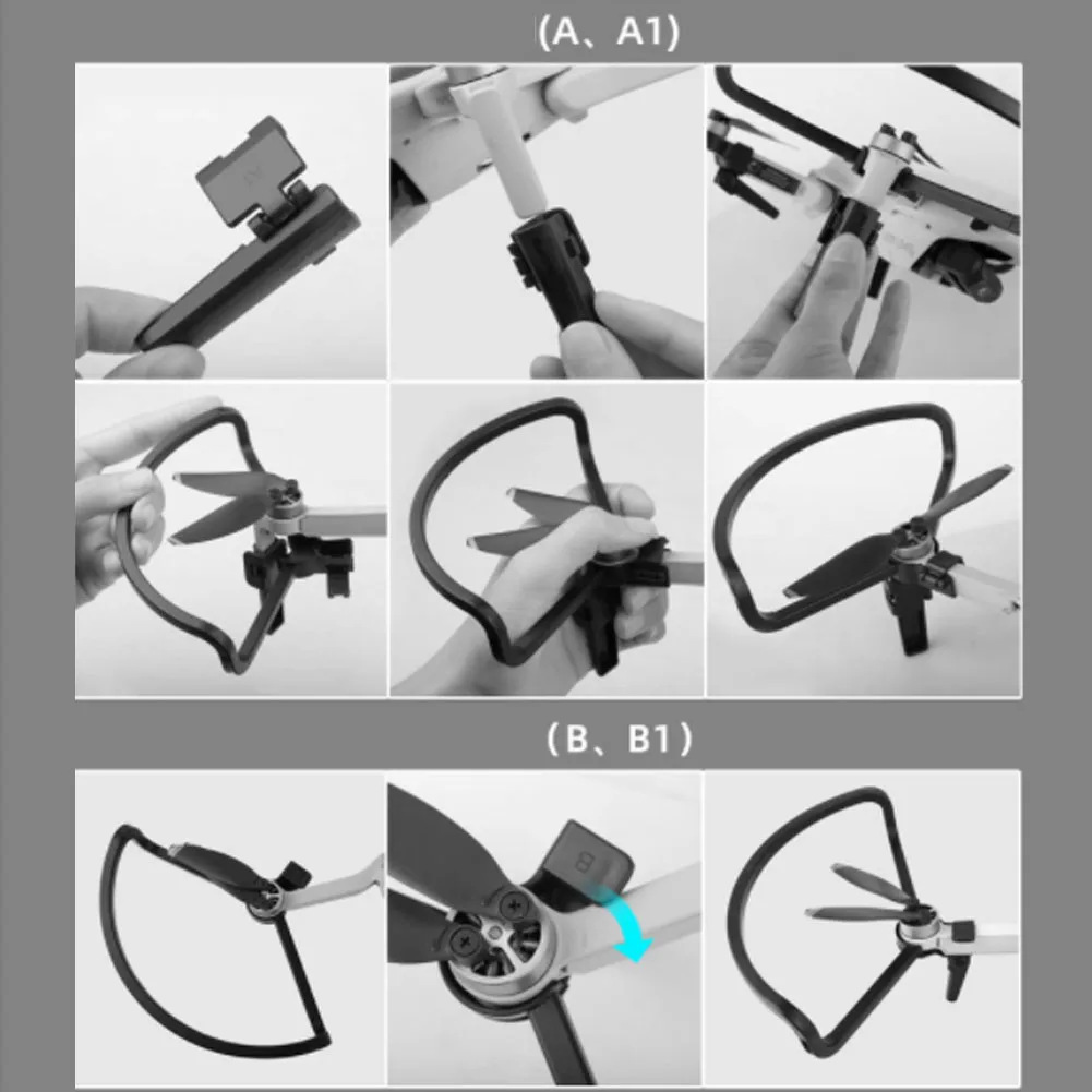 Buy Replacement Part Quick Release Scratch Resistant Protection Landing Gear Bumper Extension Propeller Guard Set For DJI Mavic Mini