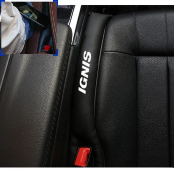 

For Suzuki Ignis 2pcs PU Leather Fillers Spacer Filler Slot Plug Car Seat Gap Pad Car Accessories
