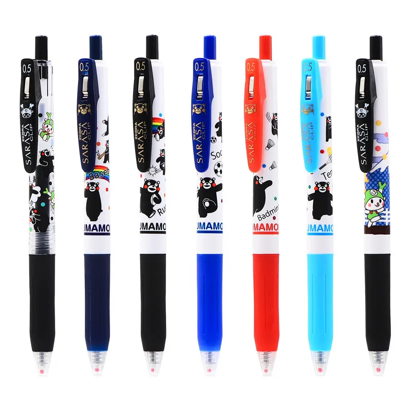 

1PC Japan Zebra JJ15 Gel Pen Set SARASA Clip 0.5mm KUMAMON FUKKACHAN Limited Stationary Pens Kawaii Pen Gift school supplies
