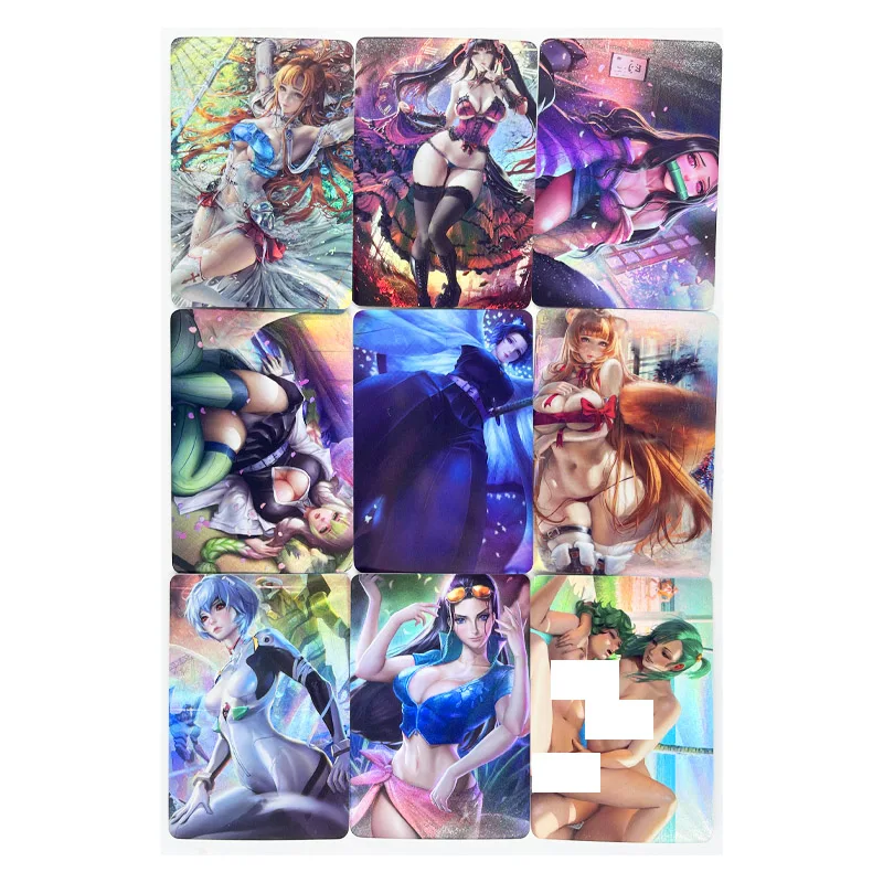 Android 18 Anime-Cards Nude Sexy Toys Collectibles-Game-Collection ACG Hobbies 9pcs/Set