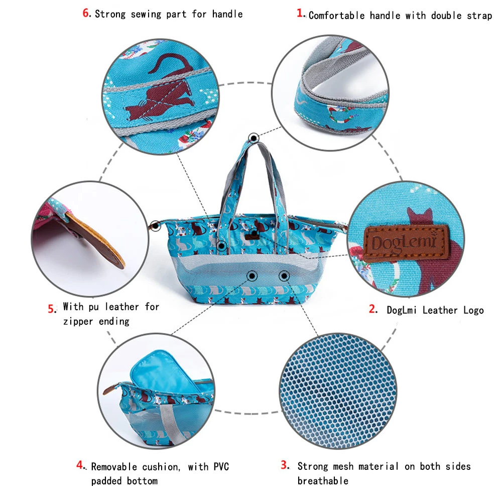 Переноска для собак, кошек, мягкая складная переносная сумка, переносная дорожная уличная сумка для щенков, переносная сумка для питомцев, кошек, дышащая сумка на плечо