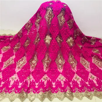 

Newest hot Selling French Lace Wholesale Price High Quality African Tulle cord Lace 2020 Net Embroidered Lace Fabric XM062402