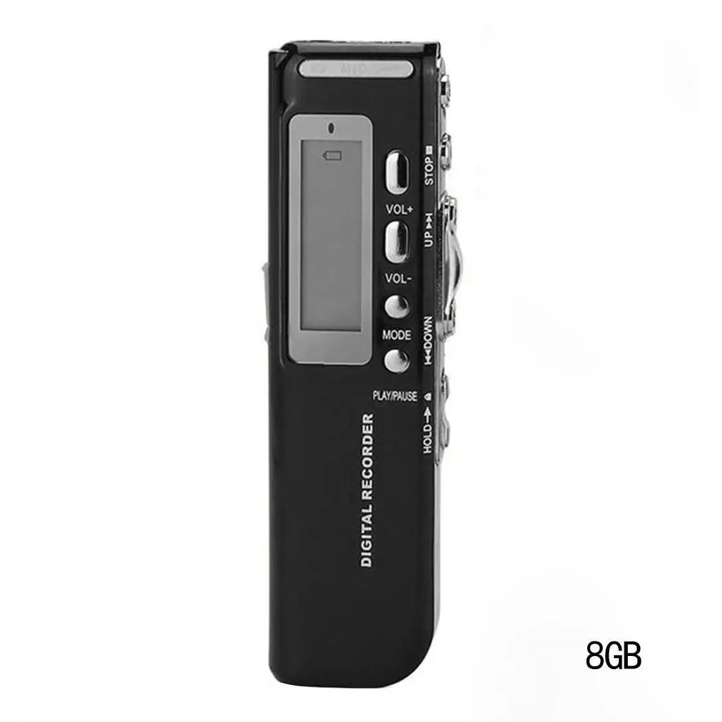 Черный N10 Многофункциональный диктофон USB плеер 90дБ 199 0,1 кг WMA MP3 2шт 7# сухая батарея 24 Гц 10mA-15mA 8G, 16G - Цвет: Черный