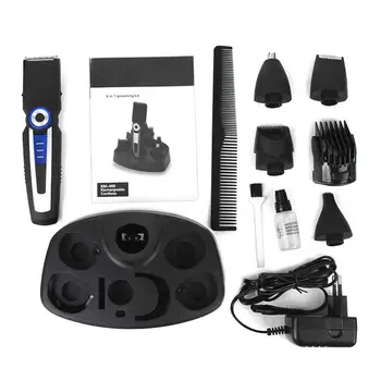 

5 in 1 Electric Barber Hair Trimmer Nose Hair Clipper Beard Chamfer Shaving Machine Multi-function Multi-head Waterproof Razor