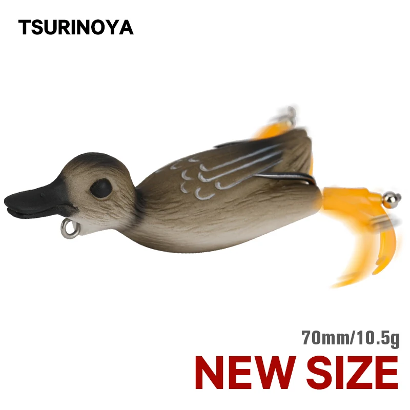 Мягкая рыболовная приманка TSURINOYA с уткой LY24 спиннинговая Приманка 7 см 10 5 г