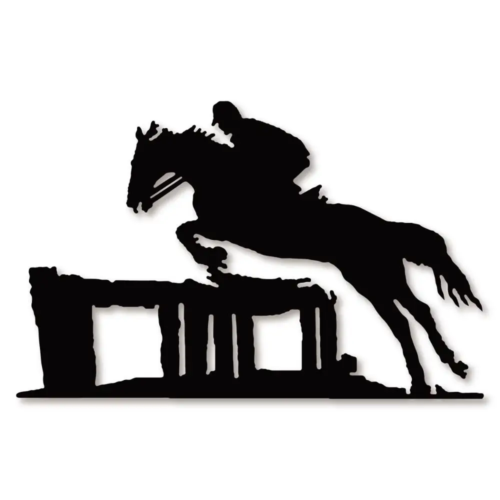 ForeWan Men Ride Horse frame Metal Cutting Dies For DIY Scrapbooking Album Embossing Paper Cards Decorative Crafts | Дом и сад