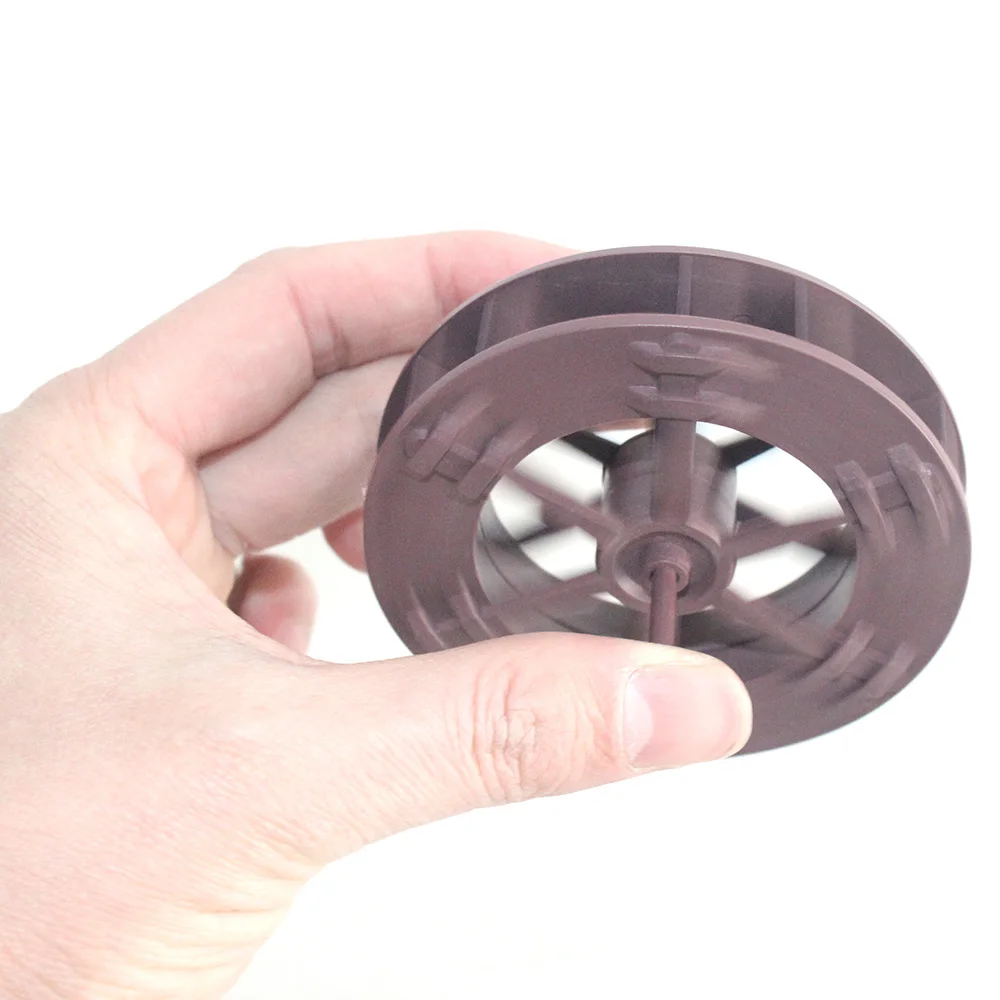Aquarium Ornaments NuoNuoWell Dia.5-14CM Plastic Wheel Water/Wind Drive Running Wheel Aquarium Ornaments Pond Rockery Accessories 1PC
