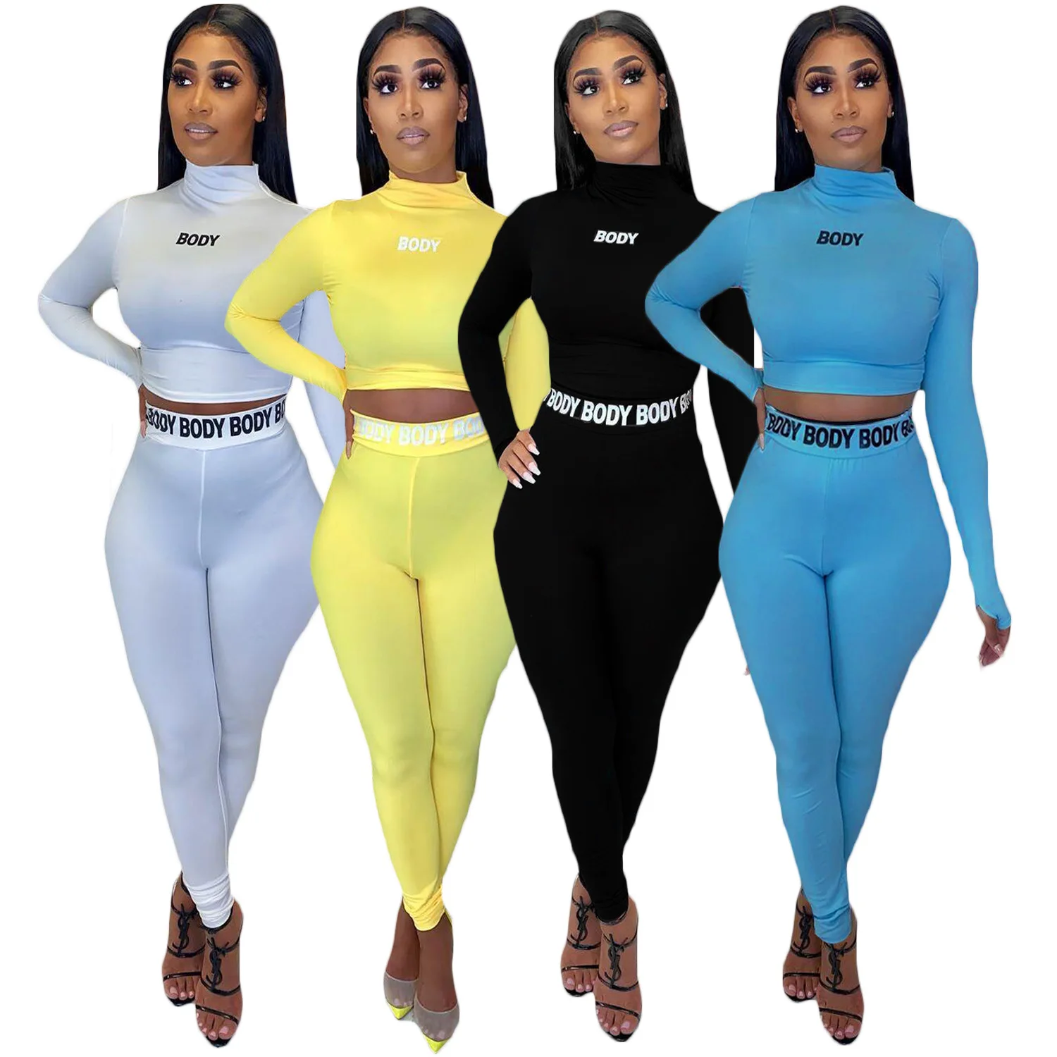  Conjunto de ropa deportiva de manga larga para mujer