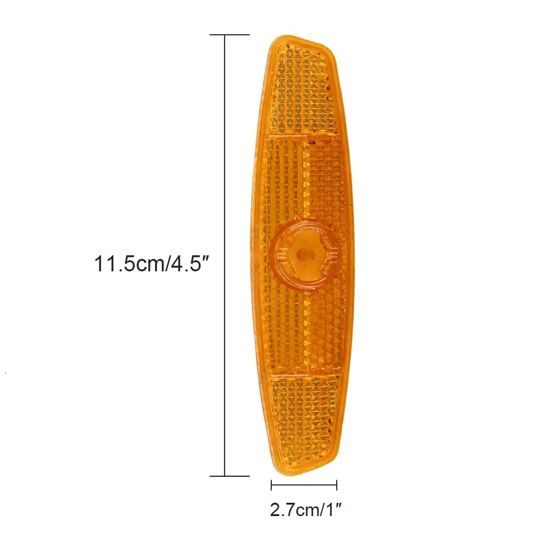 Велосипедная перекладина светоотражающий лист горный велосипед безопасность дорожного движения хорошая отражательная способность нужен легкий пластик желтый и белый 11*3*2 см