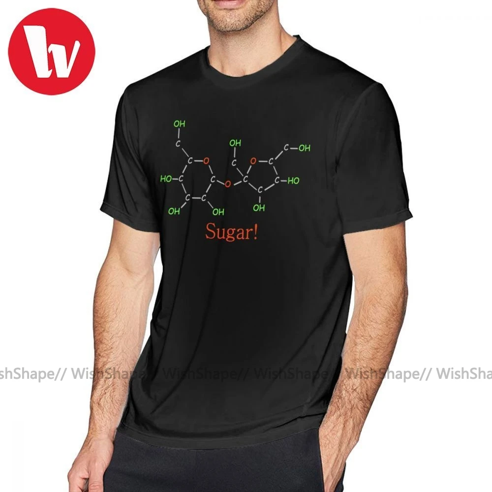 Футболка с рисунком из мультфильма Система Пуха футболка надписью Sugar Molecule 2
