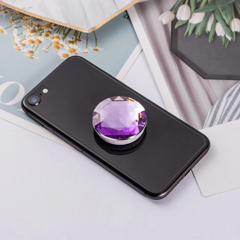 as the picture show Uchwyt Do Telefonu кольцо для телефона держатель для iPhone 11 huawei samsung Зажим для телефона крепление круглый алмаз anillo movil Telefoonhouder - Цвет: as the picture show