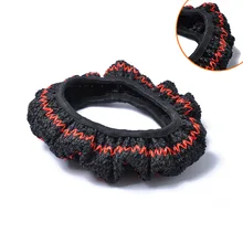 Вискозная крышка рулевого колеса черный красный 38 см Универсальная крышка рулевого колеса автомобиля зимняя крышка рулевого колеса