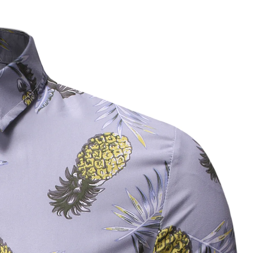 Camisas hombre, мужские рубашки, летняя мода, Бизнес Стиль, досуг, печать, короткий рукав, рубашка, топ, блузка, гавайская рубашка