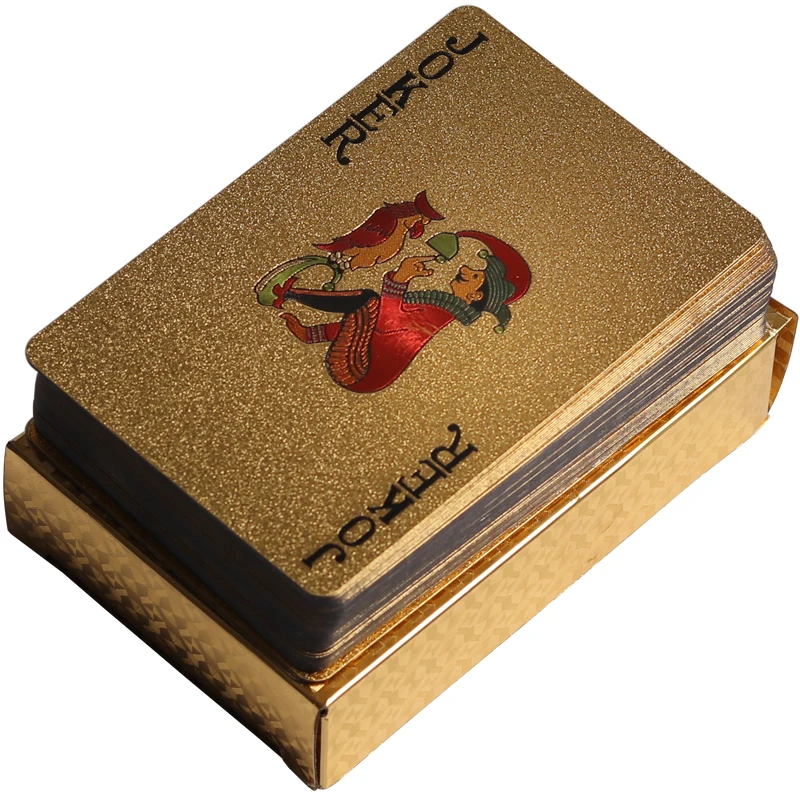 KALIFANO Luxury Gold Plated Playing Cards - Las Vegas Themed Waterproof Gold Foil Deck of Cards with Uses from Magic to Poker with Certificate of