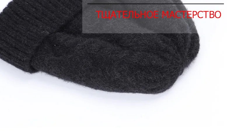 Толстые шерстяные зимние шапки для женщин, вязаные однотонные милые шапки для девочек, осенняя Женская Шапка-бини, теплые шапки, Женская Повседневная шапка