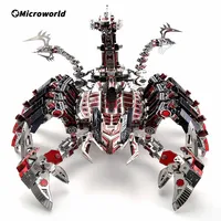 Microworld 3D Metal Animal Puzzle Red Devils Scorpion Model Kits DIY Desktop Decoration Jigsaw Toys Birthdays Gifts For Adults 1