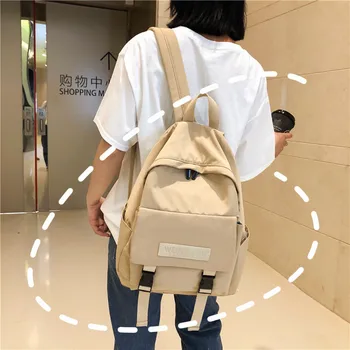 

2020 new hot new schoolbag female simple backpack teenage girls trend shoulder bag backpack harajuku bag