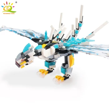 

504Pcs Ninja Eagle Dragon Knight Building Blocks City Ninja Hawk kai Figures Weapon Vultur gryphus Bricks Creativity Toys Child