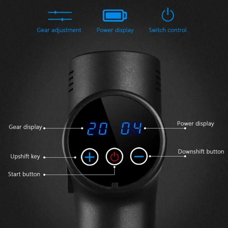Deep Tissue Massage Gun / Chiropractic Cordless Gun / Percussion Massager / Percussion Vibrating Muscle Massage Gun /Massageador