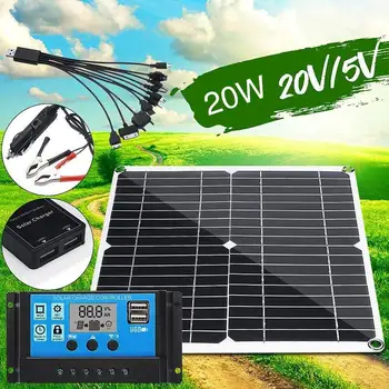 

Solar Cells Solar Panel 20W PET DIY Toys Part Powered Module Monocrystalline Silicon Solar Charging Equipment Durable 20V Mini