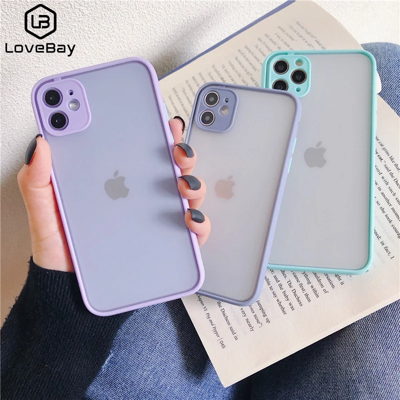 Простой матовый прозрачный чехол Lovebay для iPhone 11 Pro XR XS Max 6s 8 7 Plus мягкая силиконовая