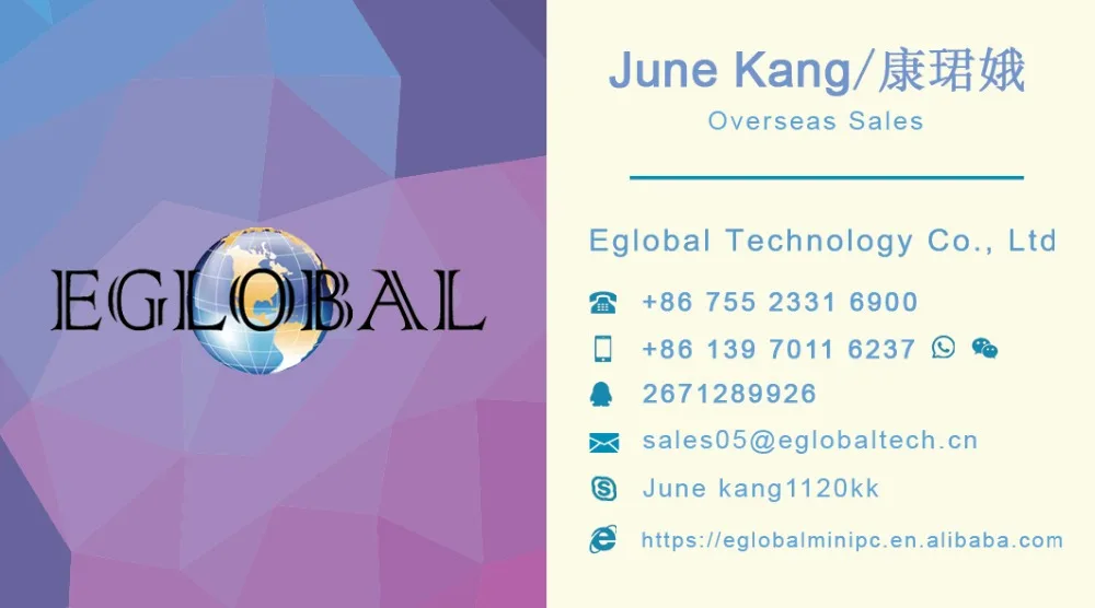 商业名片反June Kang