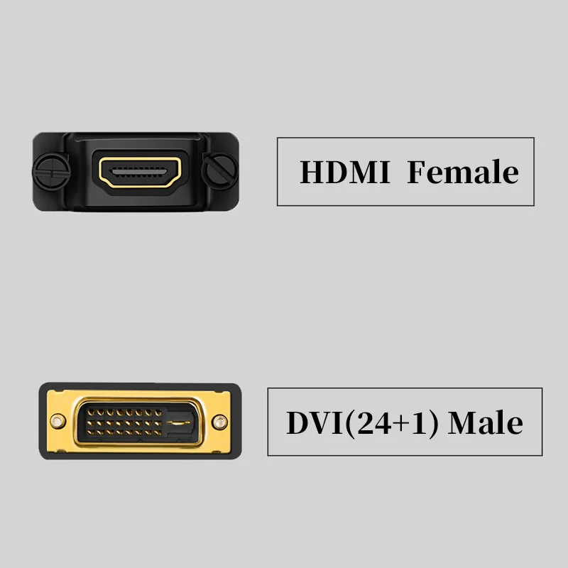 Адаптер HDMI DVI 24 + 1 с поддержкой 1080P для HD ТВ проектора приставки монитора ПК