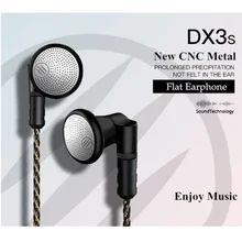 BGVP DX3s CNC Плоские наушники 3,5 мм Наушники DIY аудио монитор Сменные наушники для аудиофилов