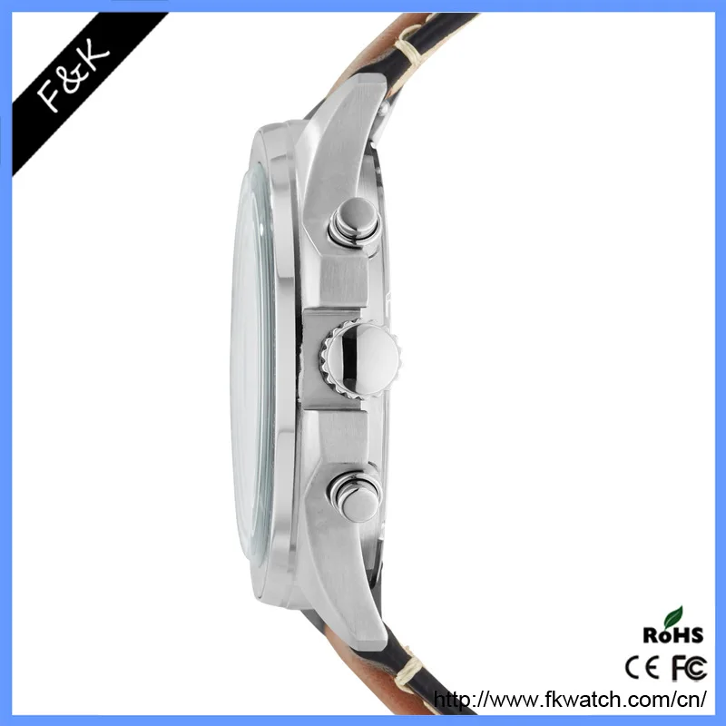 

High-End Business MEN'S Watch High Grade Batch Flower Needle Leather Watch Simple Large Dial Quartz Watch Customizable