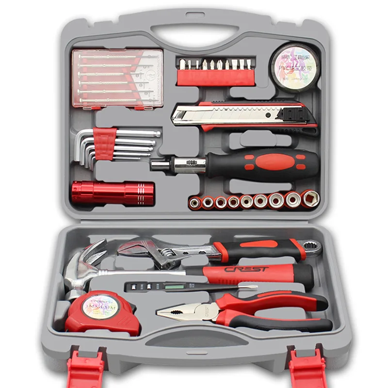 

39 Pcs Woodworking Tools Set Professional Household Herramientas Wrench Plier Knife Hand Tool Kit Multifunctional