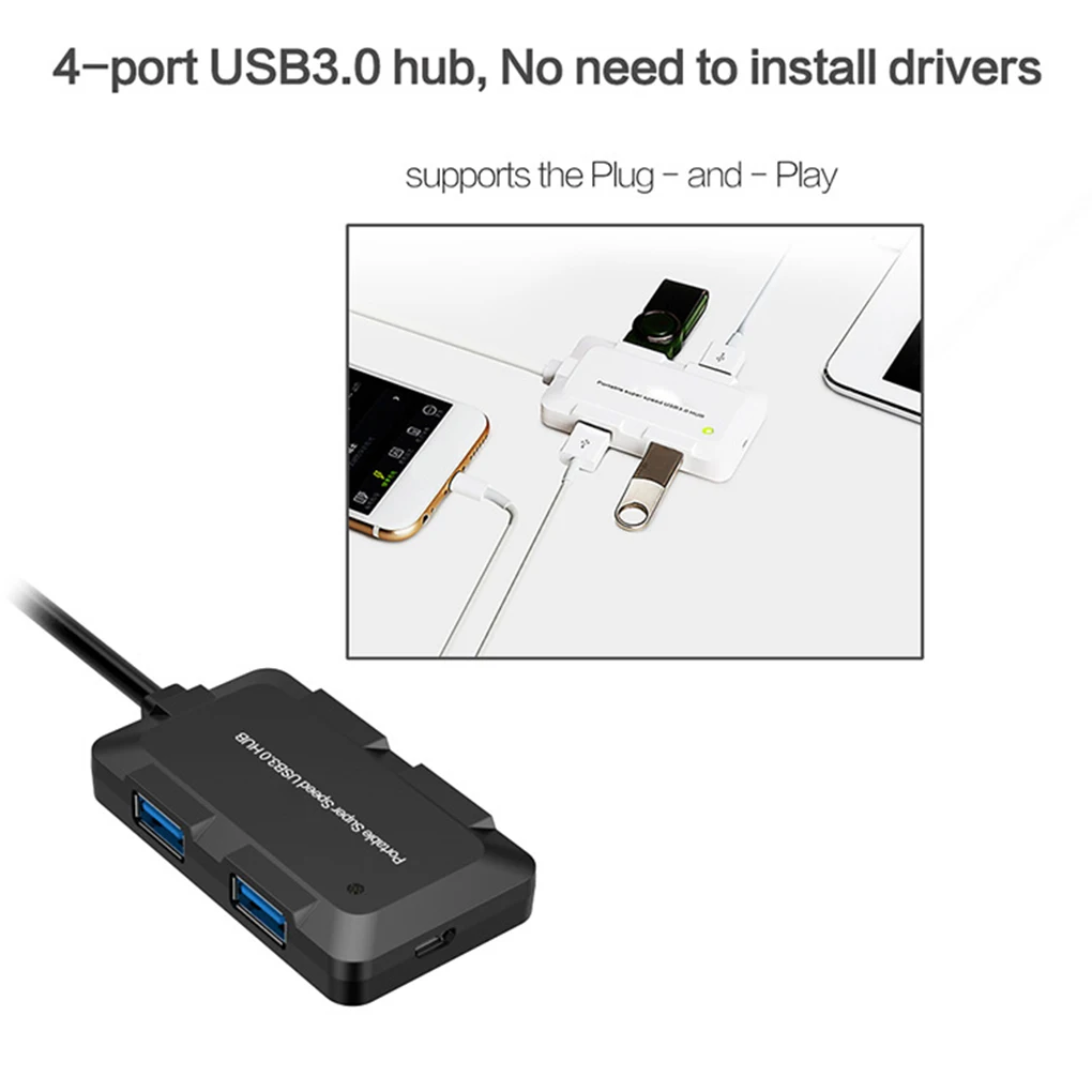 Тип c 4 порта usb-хаб USB 3,0 внешний разветвитель Замена для Macbook Pro телефон планшет ПК ноутбук Настольный
