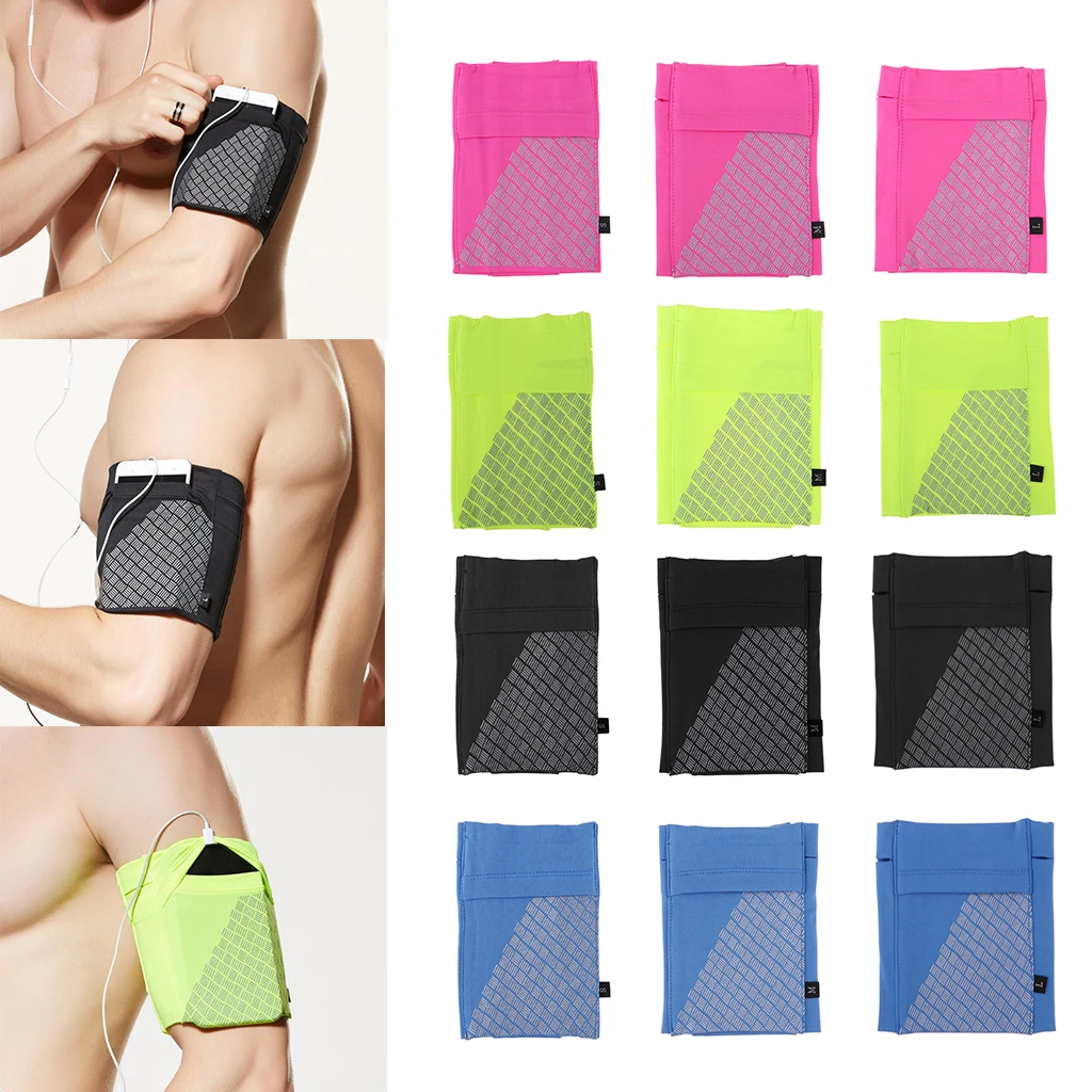 

Reflective Running Sports Armband Phone Holder Arm Wrist Belt Bag Outdoor Sports Running Walking Cycling Exercising Equipment