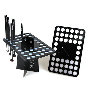 

NOQ 42 Square Organizer Makeup Brush Holder Nail Art Brushes Display Holder Drying Pen Stand Storage Makeup Tools