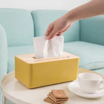 

Plastic Tissue Box Holder Case Portable Paper Container Home Kitchen Accessories Paper Towel Dispenser Paper Rack