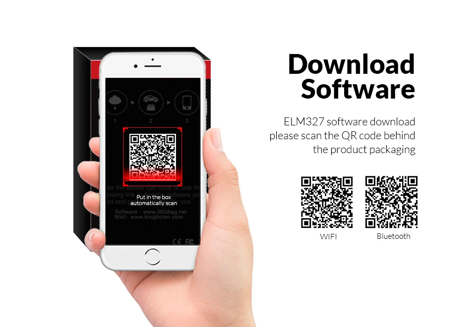 ELM327 V1.5 с чипом PIC18F25K80 obd считыватель кодов ELM 327 wifi OBD2 диагностический инструмент