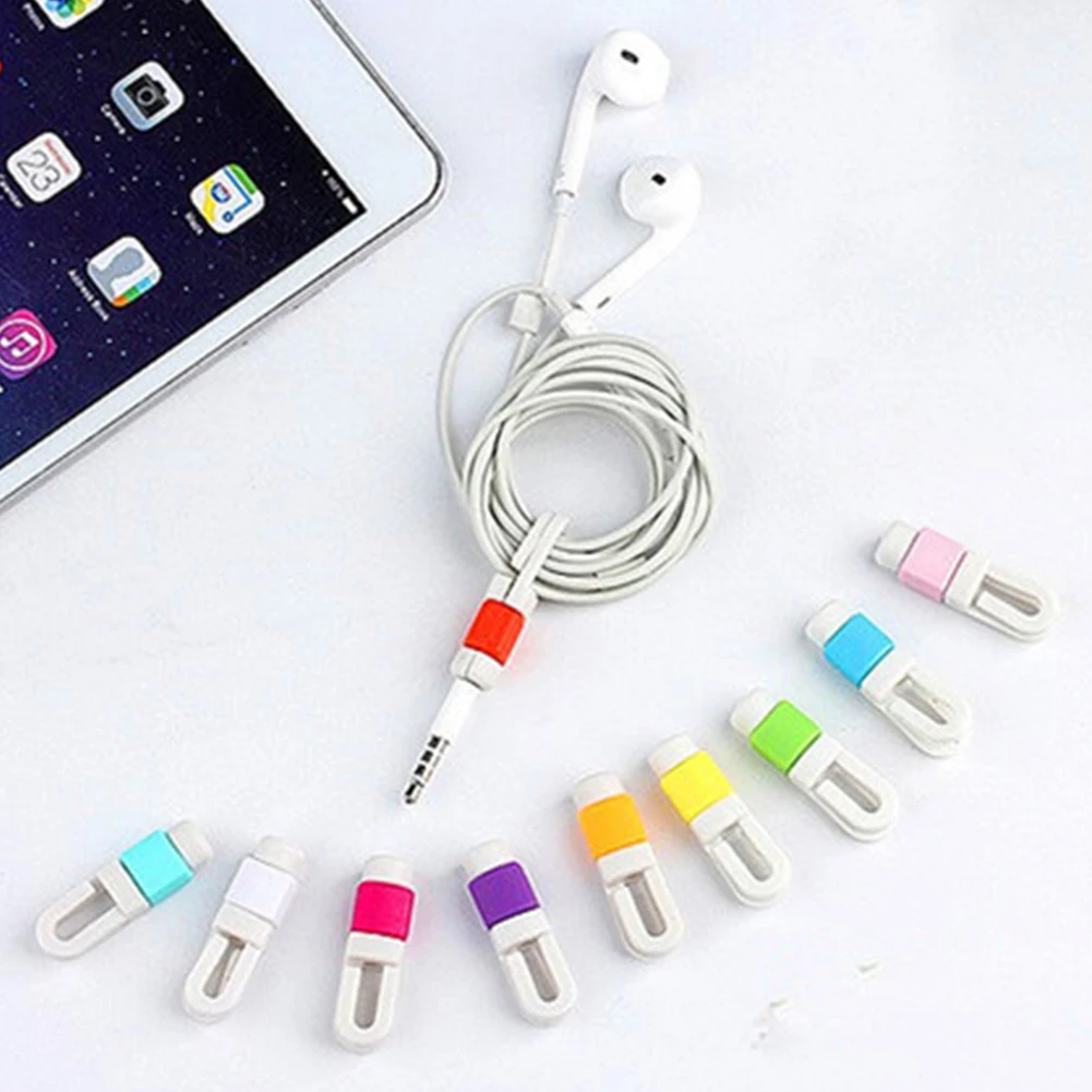 

Simple Style Headphone Cord Management Clips Cable Cord Data Line Protector To Carry And Prevent Damage Hub