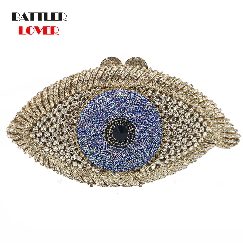 Bags Women 2020 Fashion Devil Eyes Women Crystal Clutch Evening Purses and Handbags Wedding Party Cocktail Minaudiere Bridal Bag