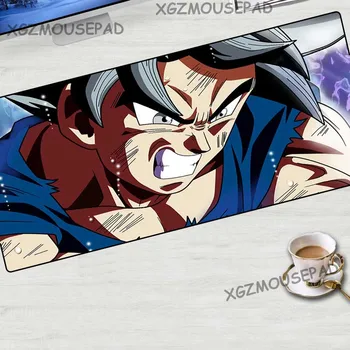 

XGZ Anime Extra Large Mouse Pad Black Lock Egde Dragon Ball Computer Table Mat Fabric Non-slip Rubber Support Custom 900x400mm
