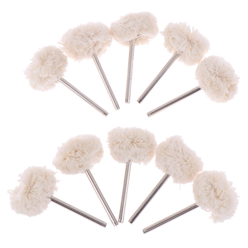 

1PC / 5PCS / 10PCS 1/8" Shank Wool Polishing Head Grinding Jewelry Metals Wheels Felt Brushes
