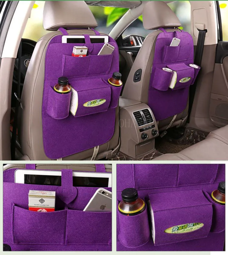 OHANEE универсальная сумка-Органайзер на заднее сиденье автомобиля, коробка для хранения багажника, карман, мульти-карман, дорожная сумка для хранения