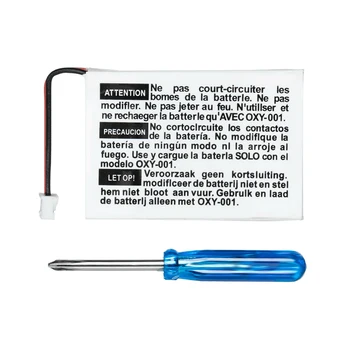 

100% NEW 2Pcs Battery Pack with Tool Kit for Nintendo GBM Game Boy Micro Lithium-ion 460mAh Rechargeable Battery