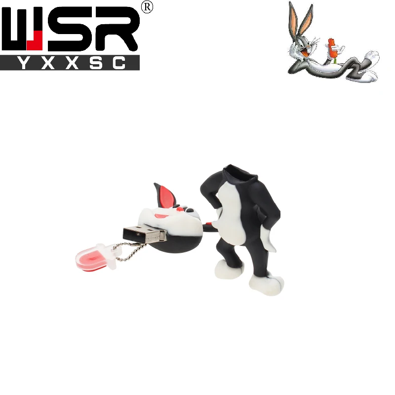 Wsryxxsc usb флеш накопитель с мультяшным Кроликом водонепроницаемый 64 ГБ 32 16 8 4