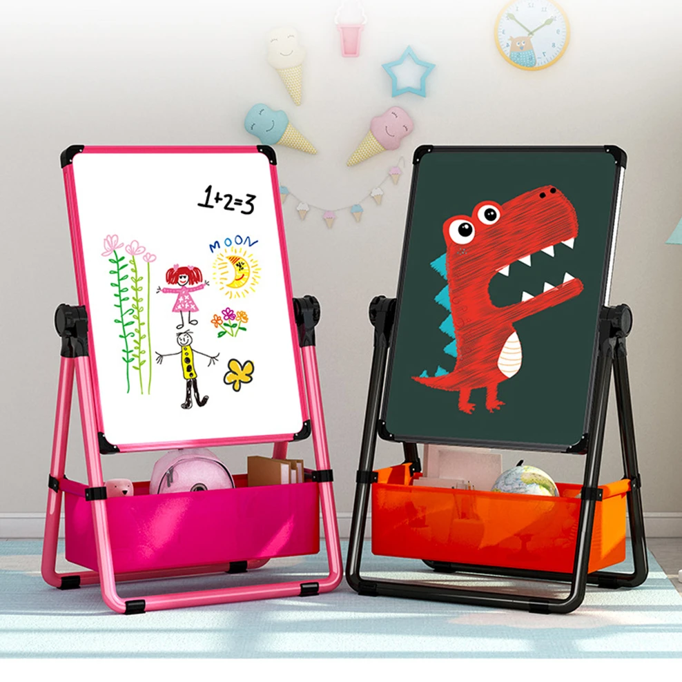 Planche A Dessin Magnetique Double Face Pour Enfants Petit Tableau Noir Relevable Pour Bebe Tableau D Ecriture Support Effacable Type Chevalet Aliexpress