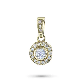 

Pendant in yellow gold with diamonds