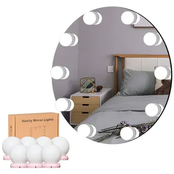 

Led Light String Makeup Mirror Light Bulb Double Color Thermostat Headlights Fill Light Bulb String Three Tone Light