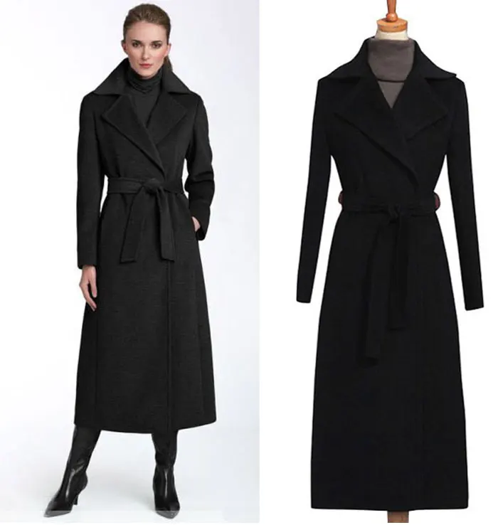 Casaco feminino,, UK, для женщин, плюс размер, осень, зима, Cassic, простое, шерсть, макси, длинное пальто, женский халат, верхняя одежда, manteau femme