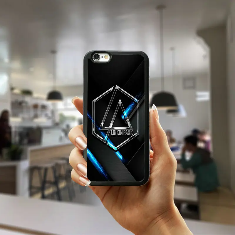 Picture 1 Чехол для ПК жесткий пластиковый чехол для iphone 8 7 6 6S Plus X XR XS Max 5s 5 SE 4 4s Чехлы Модный логотип Linkin Park - Цвет: Picture 1