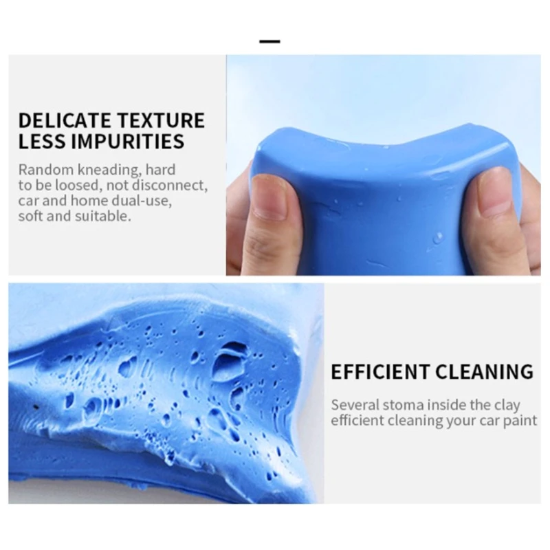 100g Automotive Clay Cleaner Paintless Cleaning Detailing Clay Bar Car Glass Mirror Surface Debris Rust Cleaning Tool