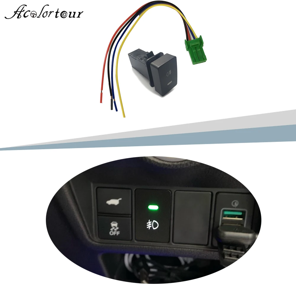 Car Front Fog Light Switch Fog Lamp Button For Honda Jazz Civic 2016