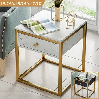 

Bedside Table Sofa Side Table Small Simple Coffee Table Cabinet Bedroom Locker Economical Bedroom Nightstands with Drawer
